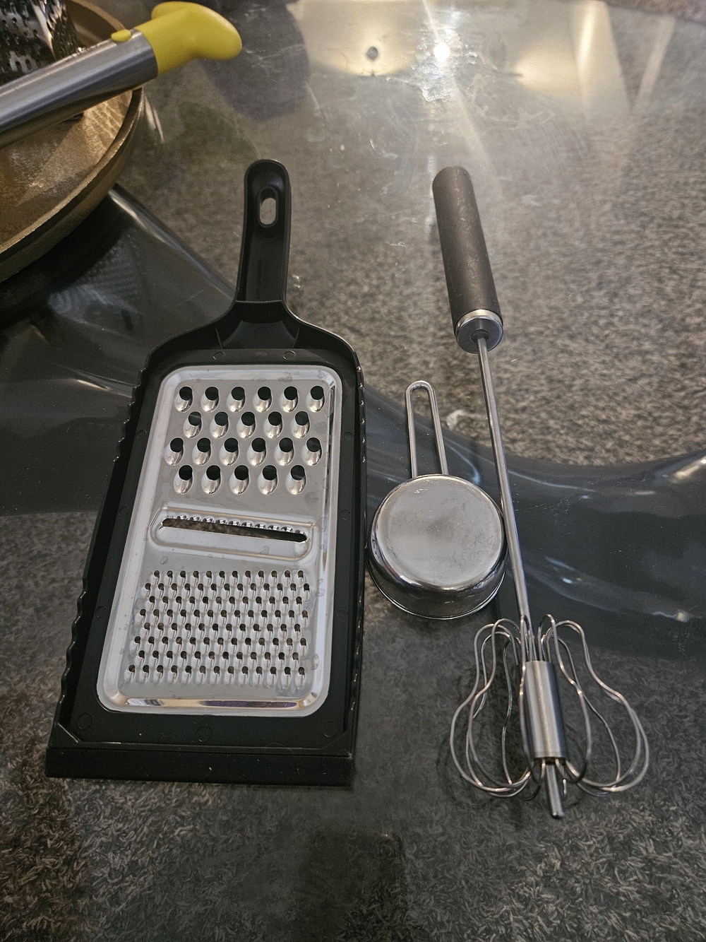 Black & Stainless Steel Kitchen Tool Set - Grater, Measuring Scoop & Hand Mixer - Picture 5 of 5